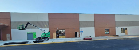 CRC Front of building under construction crane