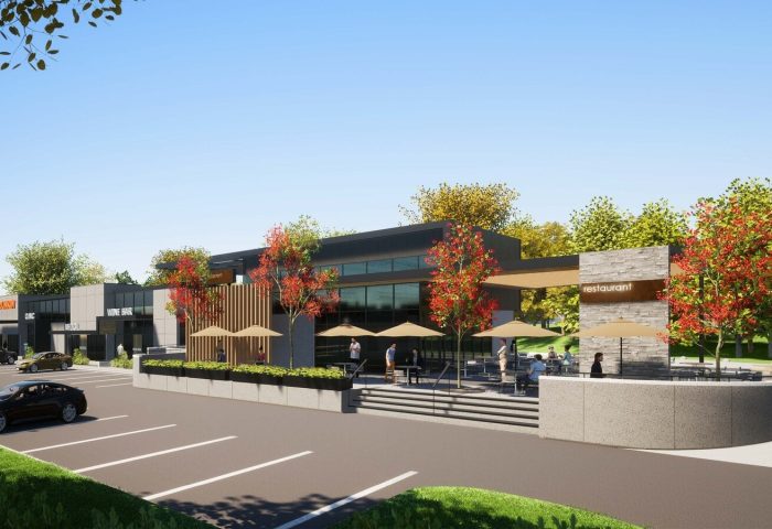 Illustrative rendering of shopping plaza in Lake Ridge, VA 22192 - The Glen